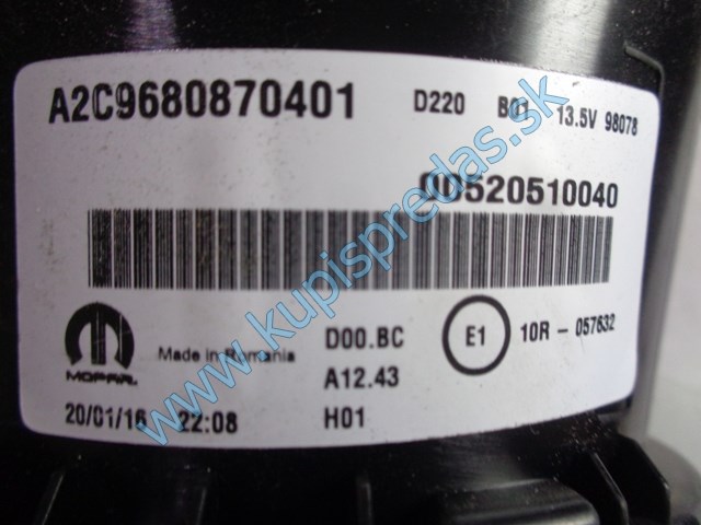 tachometer na fiat tipo II, 1,4 16V, AC9680870401